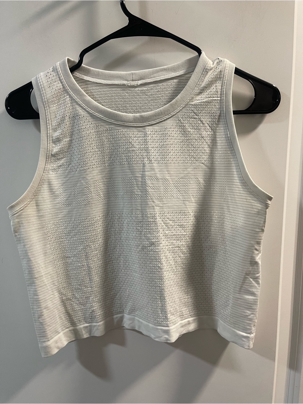 lululemon athletica White Textured Sleeveless Tank